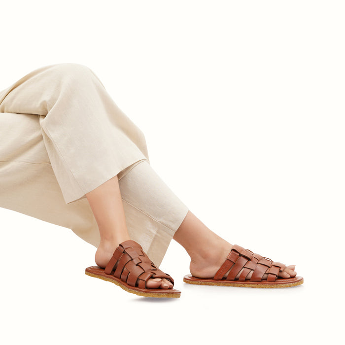 Hidesign VAIL WOMEN'S SLIDES Brown