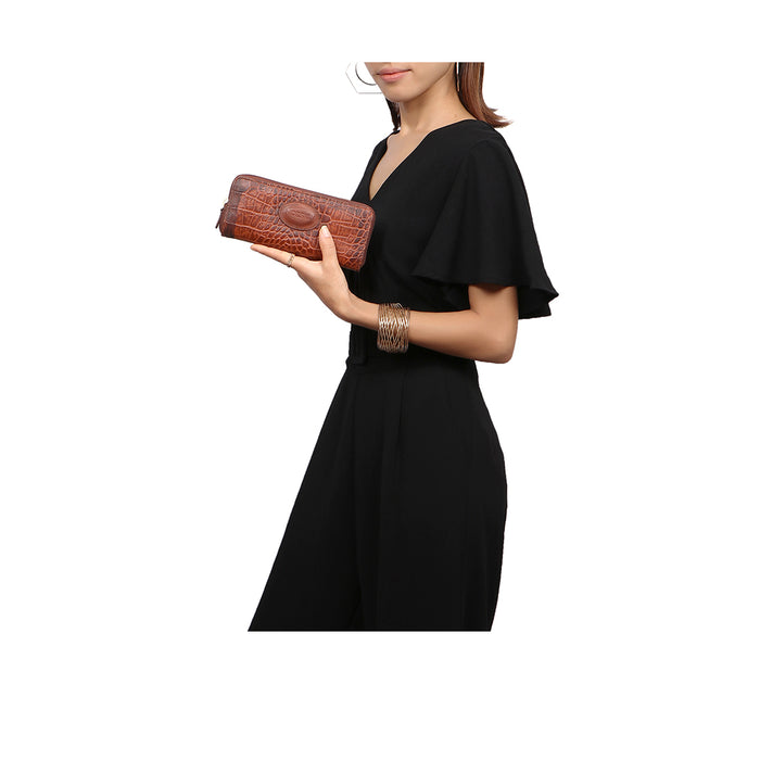 hidesign VALENCIA W2 ZIP AROUND WALLET Tan