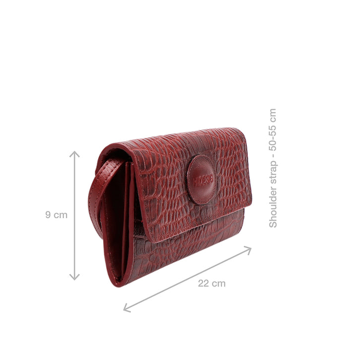 Hidesign VALENCIA W3 SLING WALLET Marsala