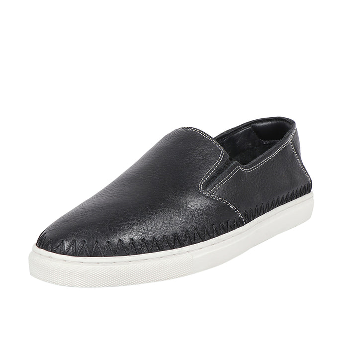 hidesign VANCOUVER MENS SLIP ON SHOE Black