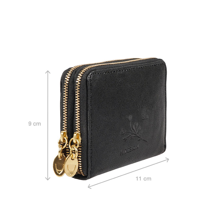 Hidesign VINE W1 ZIP AROUND Black