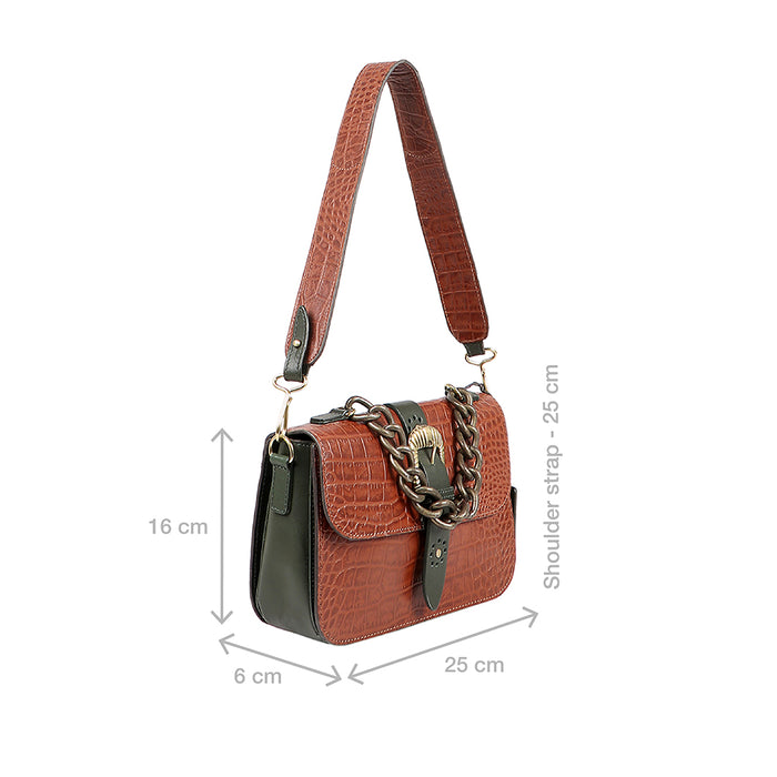Hidesign WILD LILY 02 SHOULDER BAG Tan