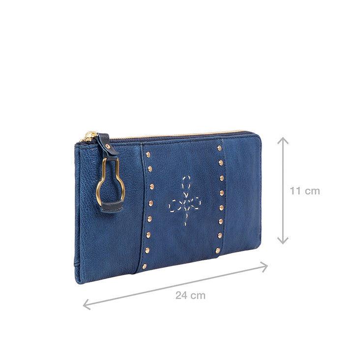 Hidesign WILD ROSE W3 L-ZIP AROUND Blue