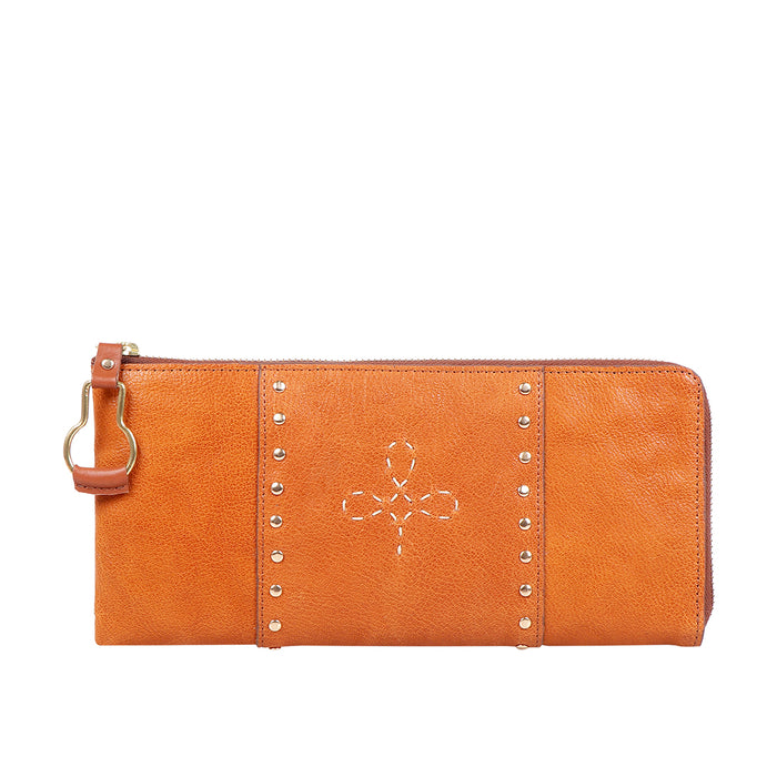 hidesign WILD ROSE W3 L-ZIP AROUND Orange