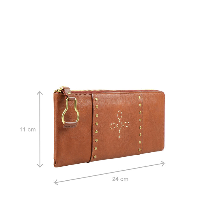 Hidesign WILD ROSE W3 L-ZIP AROUND WALLET Tan