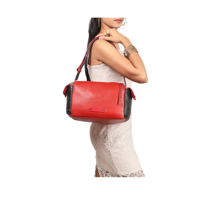 Hidesign WOKE 01 SHOULDER BAG Red