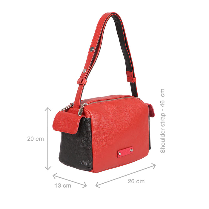 Hidesign WOKE 01 SHOULDER BAG Red