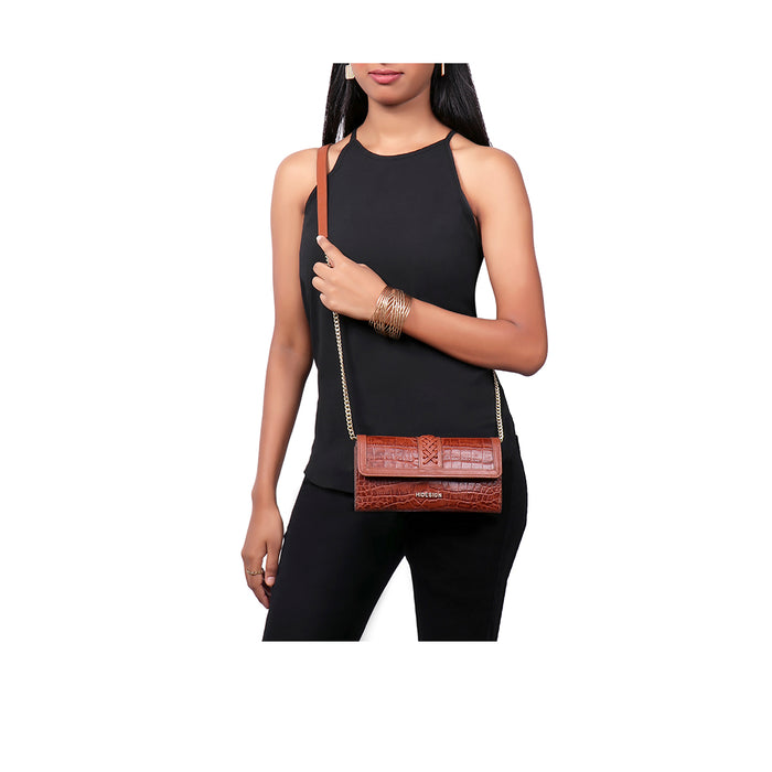 hidesign YIN YANG W1 SLING WALLET Tan