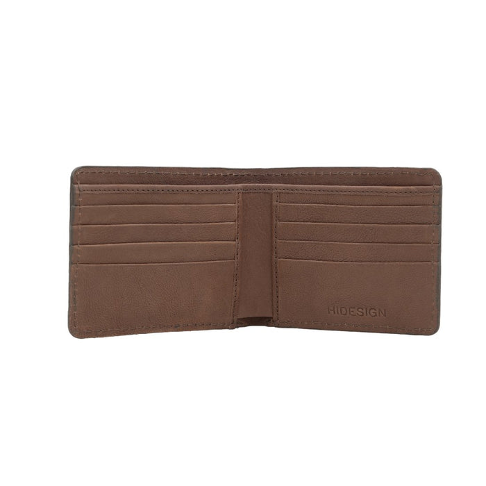Hidesign YOGA W1 BI-FOLD WALLET Brown