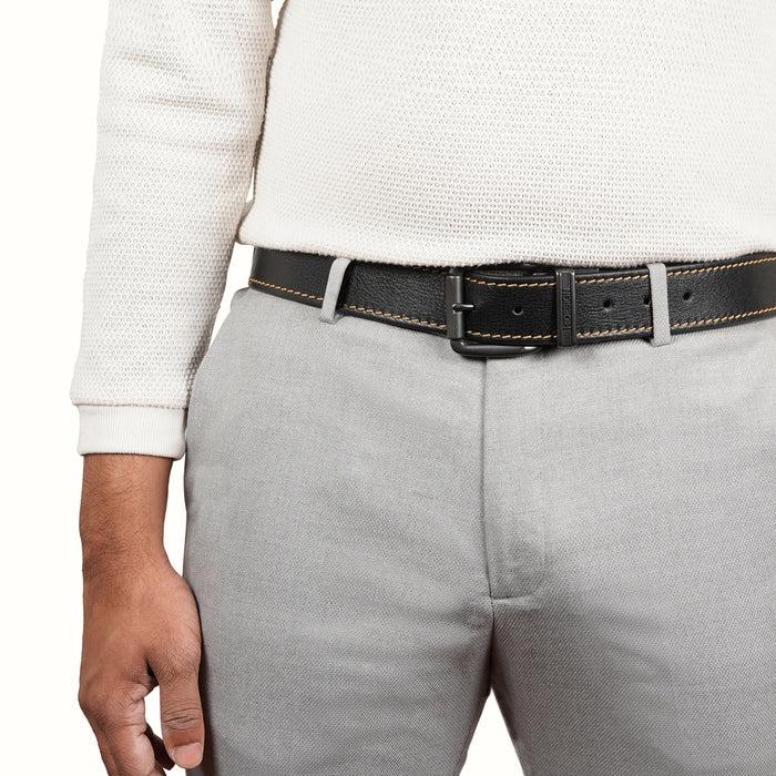 Hidesign KOS ALANZO 02-MEN-BLACK-REVERSIBLE BELT Black