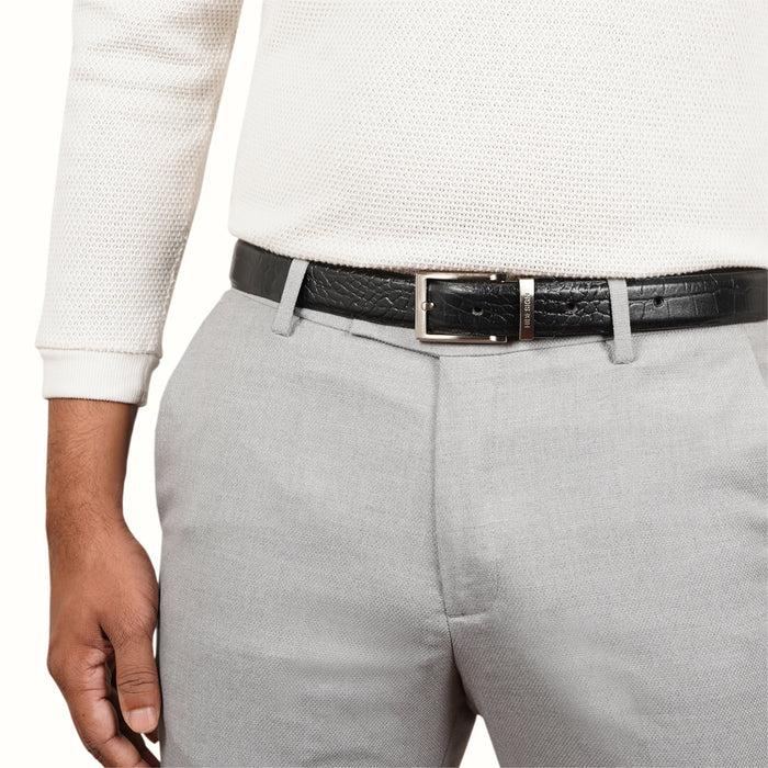 Hidesign PAROS ALEX 01-MEN-BLACK-REVERSIBLE BELT Black