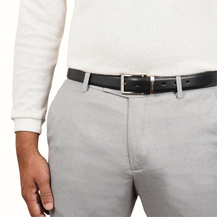 Hidesign PAROS ALEX 02-MEN-BLACK-REVERSIBLE BELT Black