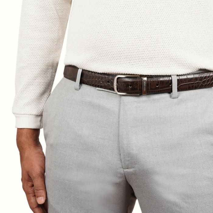 Hidesign SKYE ALEX 01-MEN-BROWN-REVERSIBLE BELT Brown