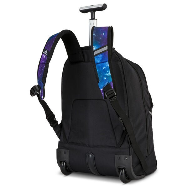 high Sierra All Around Wheeled Backpack Space Race Blue
