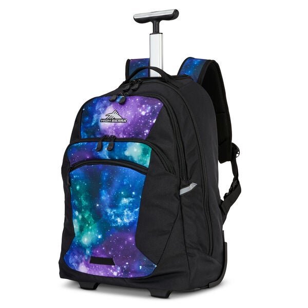 high sierra All Around Wheeled Backpack Space Race Blue