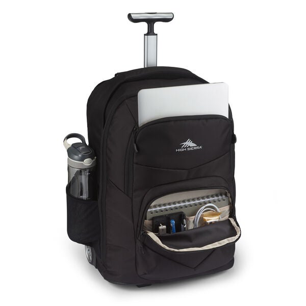 High Sierra Freewheel Pro Wheeled Backpack Black