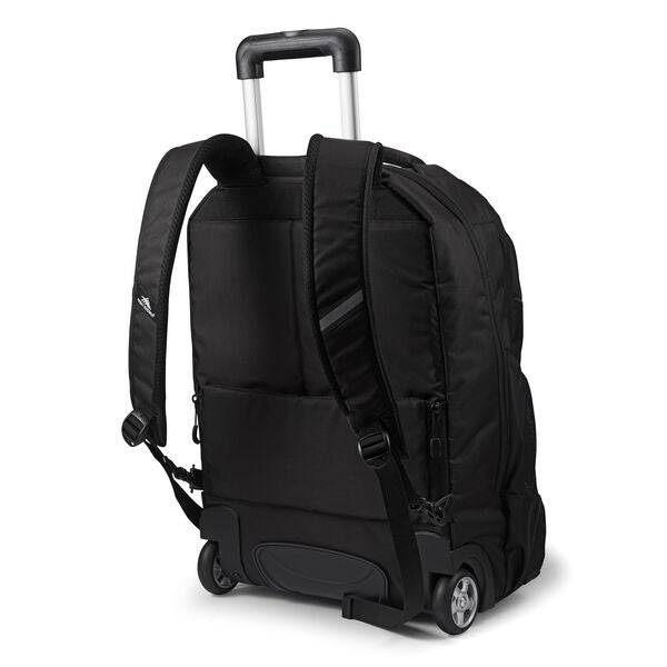 High Sierra Powerglide Pro Wheeled Backpack Black