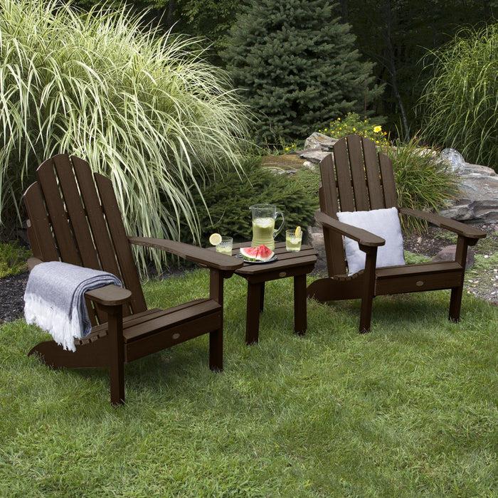 Highwood USA 2 Classic Westport Adirondack Chairs With Westport Side Table