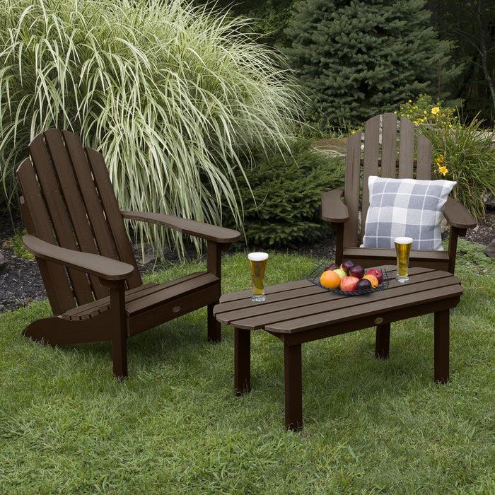 Highwood USA 2 Westport Adirondack Chairs With 1 Westport Conversation Table