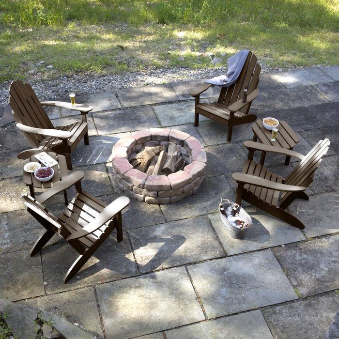 Highwood USA 4 Classic Westport Adirondack Chairs With 2 Side Tables