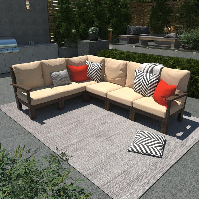 Highwood USA Bespoke Deep Seating: 6 Piece Sectional Sofa Set