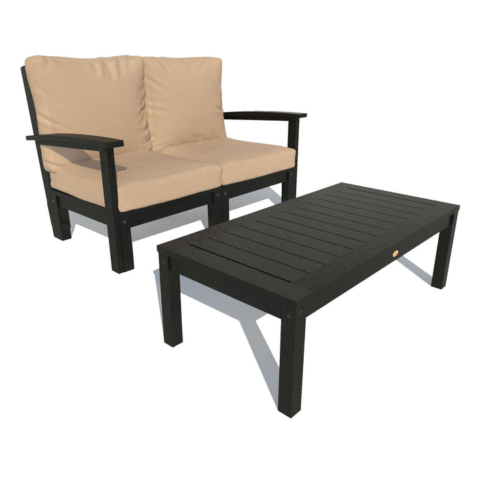 Highwood USA Bespoke Deep Seating: Loveseat And Conversation Table