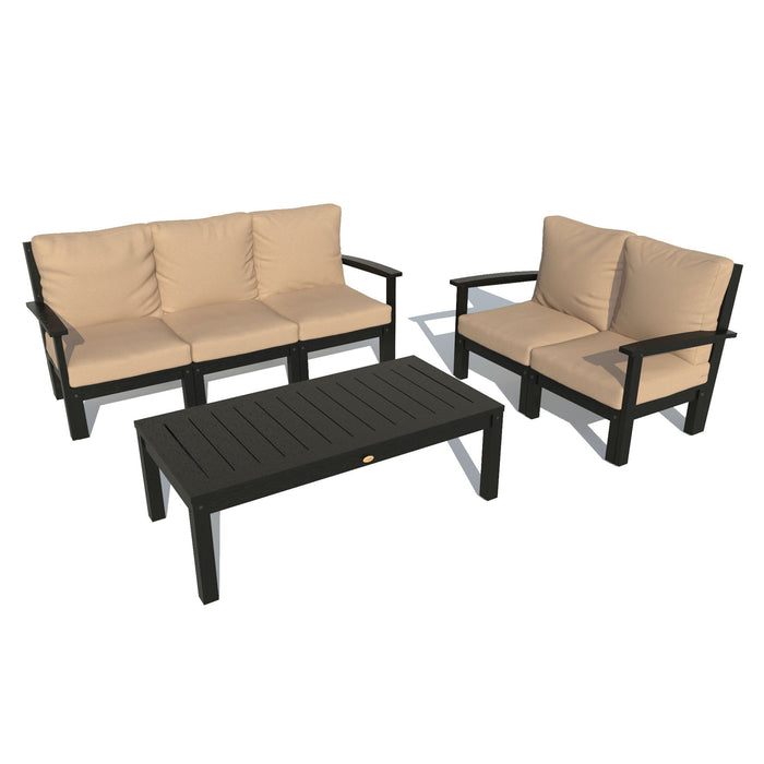 Highwood USA Bespoke Deep Seating: Sofa Loveseat And Conversation Table
