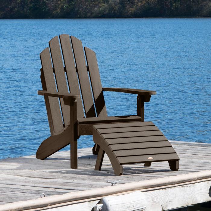 Highwood USA Classic Westport Adirondack Chair With Folding Adirondack Ottoman