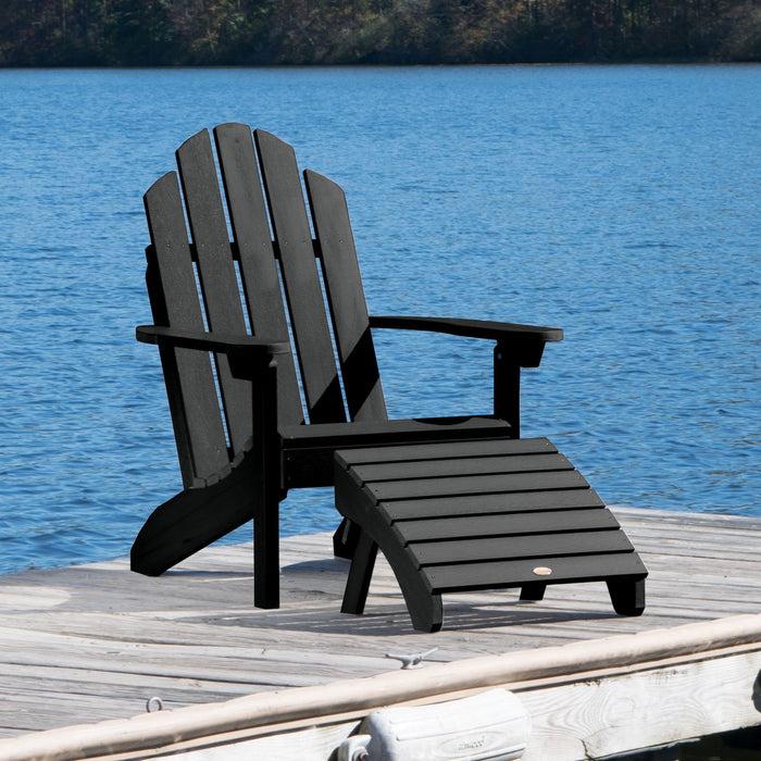 Highwood USA Classic Westport Adirondack Chair With Folding Adirondack Ottoman