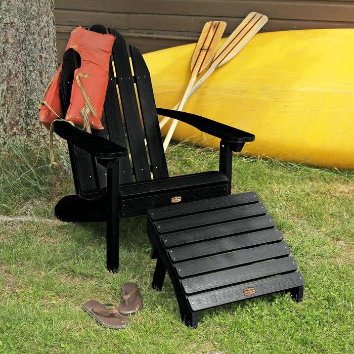 Highwood USA Essential Adirondack Chair With Essential Folding Ottoman