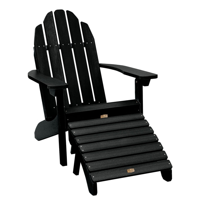 Highwood USA Essential Adirondack Chair with Essential Folding Ottoman