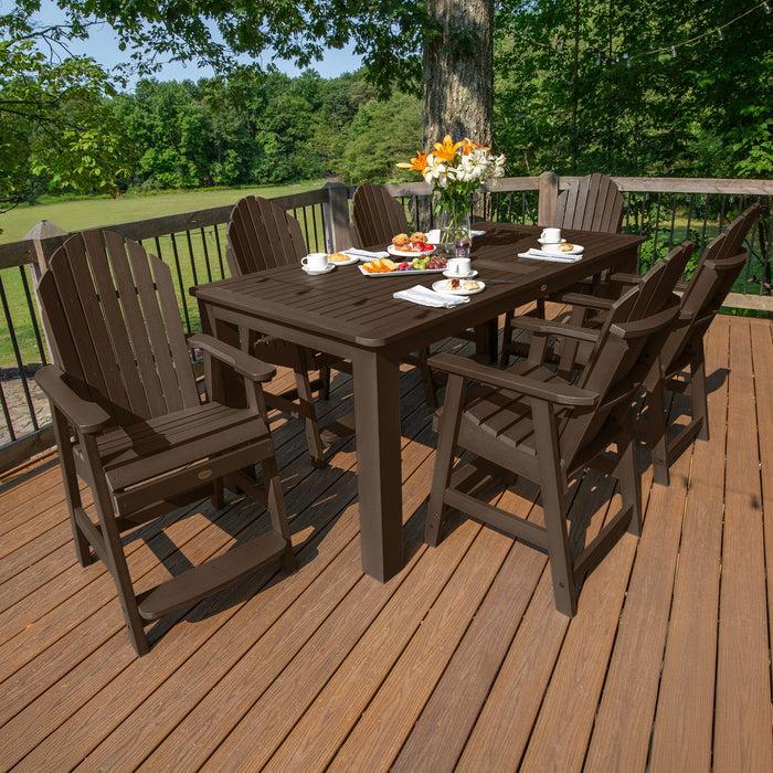 Highwood USA Hamilton 7pc Outdoor Dining Set 42in X 84in - Counter Height