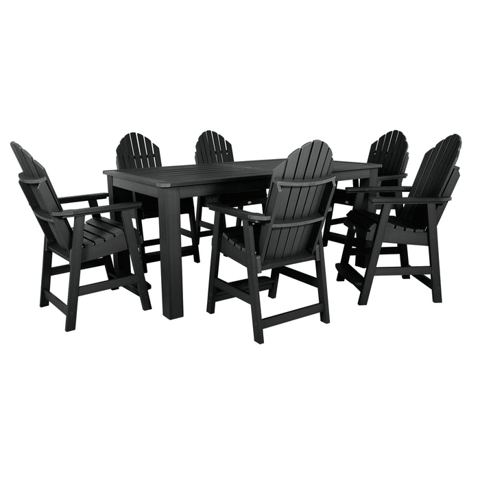 Highwood USA Hamilton 7pc Outdoor Dining Set 42in X 84in - Counter Height
