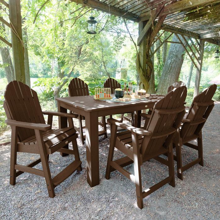 Highwood USA Hamilton 7pc Rectangular Outdoor Dining Set 42in X 72in - Counter Height