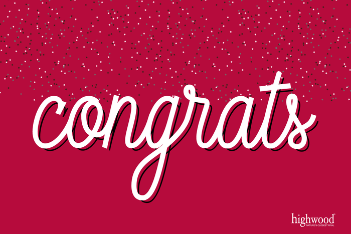 Highwood USA Congratulations