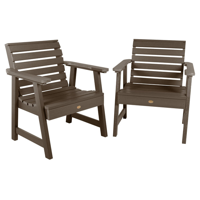Highwood USA Set of 2 Weatherly Garden Chairs