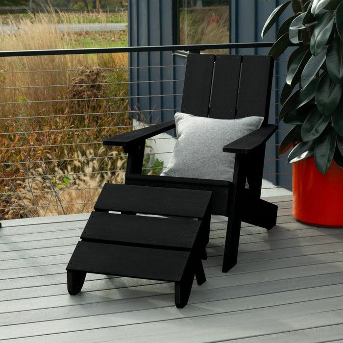 Highwood USA Italica Modern Adirondack Chair And Ottoman