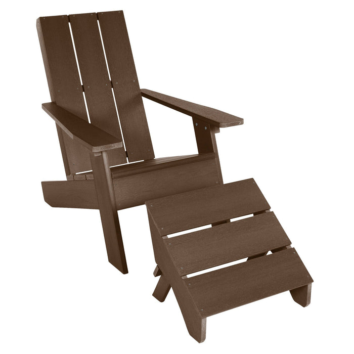 Highwood USA Italica Modern Adirondack Chair and Ottoman Highwood USA Italica Modern Adirondack Chair and Ottoman