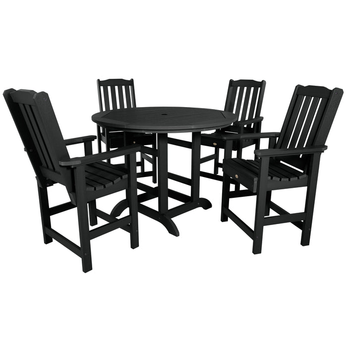 Highwood USA Lehigh 5pc 48in Round Dining Set - Counter Height