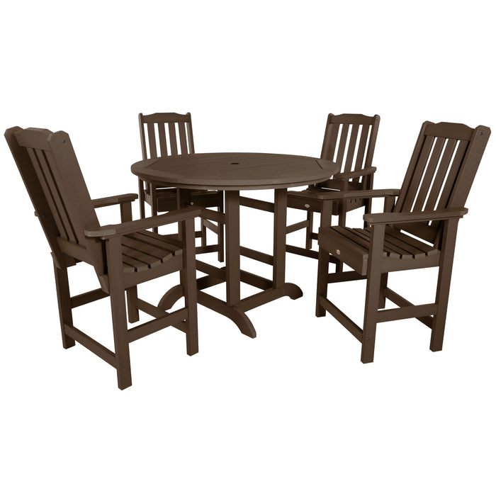 Highwood USA Lehigh 5pc 48in Round Dining Set - Counter Height Highwood USA Lehigh 5pc 48in Round Dining Set - Counter Height