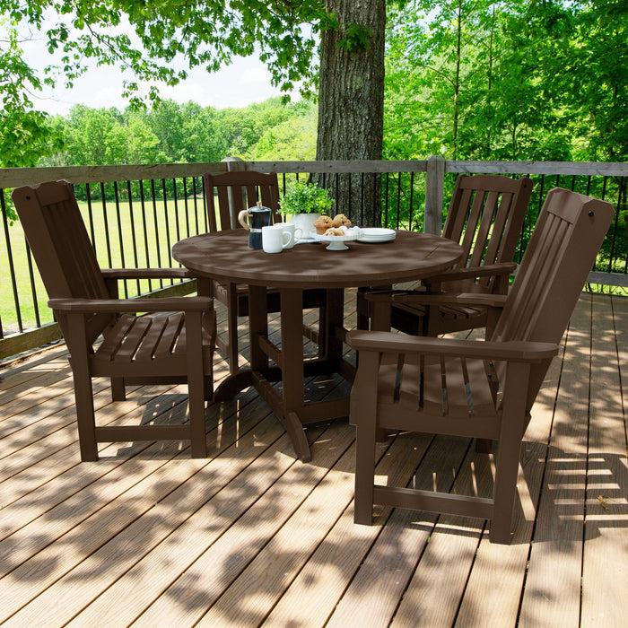 Highwood USA Lehigh 5pc 48in Round Dining Set - Dining Height