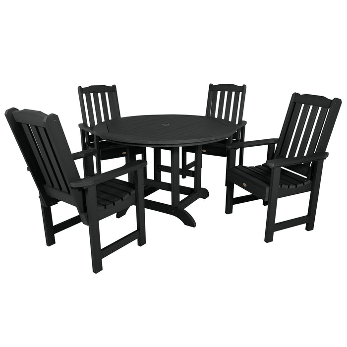 Highwood USA Lehigh 5pc 48in Round Dining Set - Dining Height