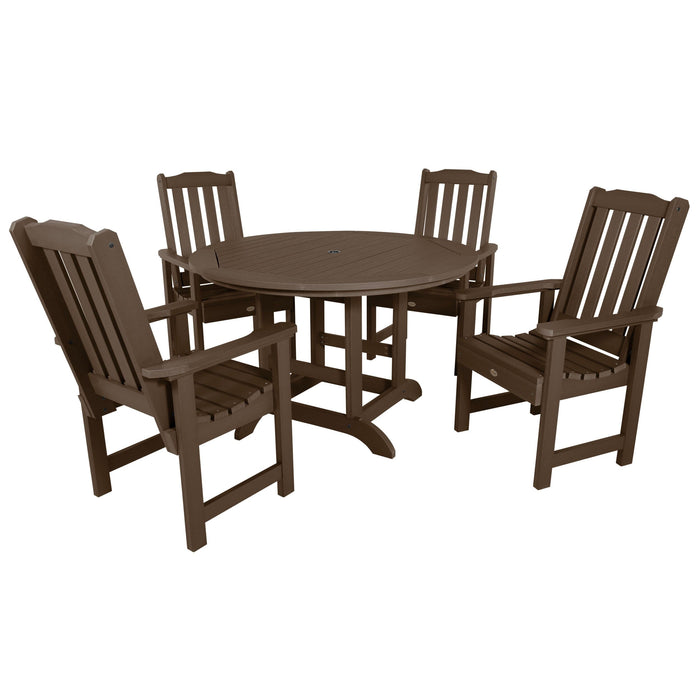 Highwood USA Lehigh 5pc 48in Round Dining Set - Dining Height