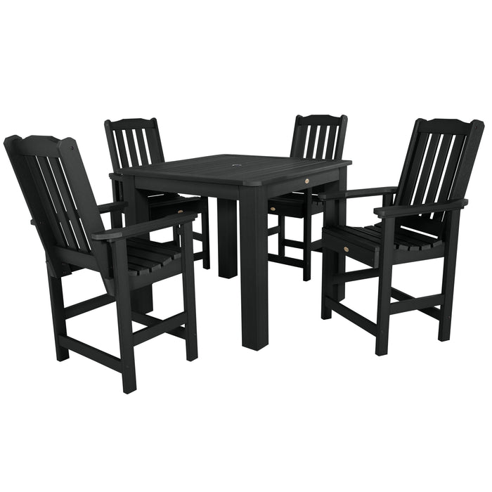 Highwood USA Lehigh 5pc Square Dining Set 42in X 42in - Counter Height