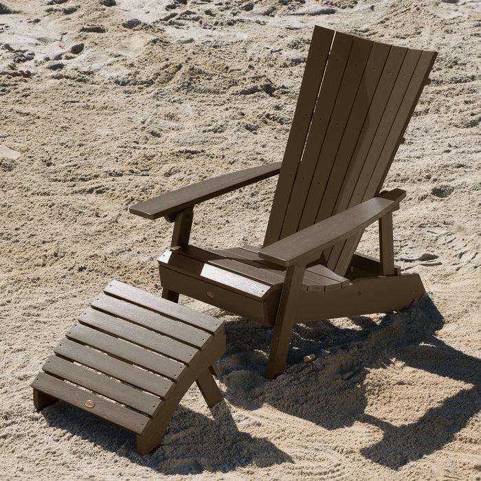Highwood USA Manhattan Beach Adirondack Chair With Folding Adirondack Ottoman