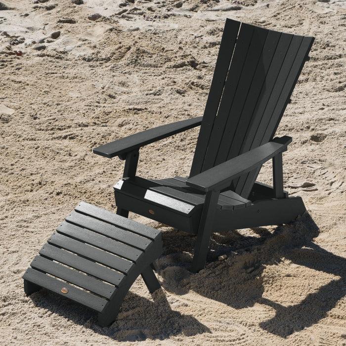 Highwood USA Manhattan Beach Adirondack Chair With Folding Adirondack Ottoman