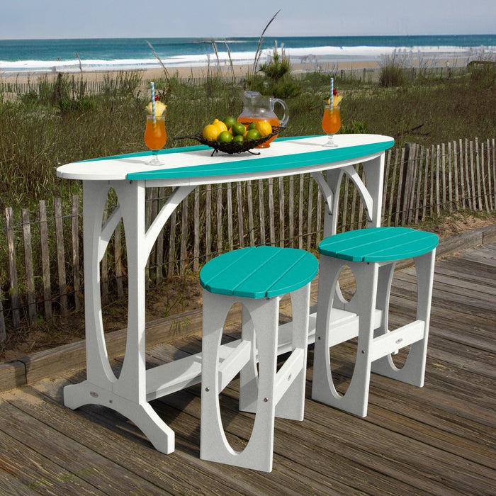 Highwood USA Shoreline 3-Piece Bar Height Balcony Set