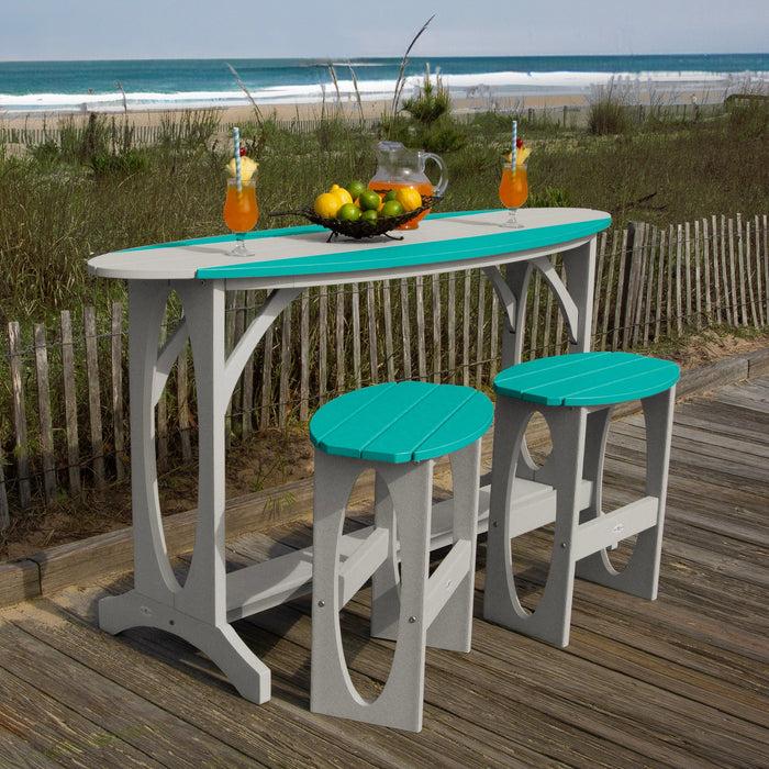 Highwood USA Shoreline 3-Piece Bar Height Balcony Set