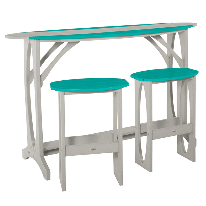 Highwood USA Shoreline 3-Piece Bar Height Balcony Set