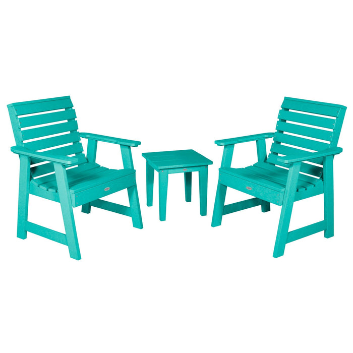 Highwood USA Two Riverside Garden Chairs And Side Table Set